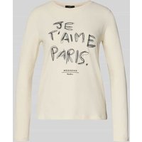 Weekend Max Mara Regular Fit Langarmshirt aus Baumwoll-Mix Modell 'RENOIR' in Ecru, Größe XL von Weekend Max Mara