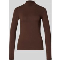 Weekend Max Mara Regular Fit Langarmshirt aus Viskose-Mix Modell 'MULTIF' in Dunkelbraun, Größe XXL von Weekend Max Mara