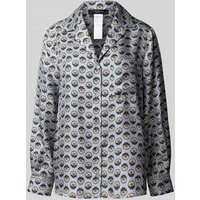 Weekend Max Mara Regular Fit Seidenbluse mit Reverskragen Modell 'ONCIA' in Hellblau, Größe 40 von Weekend Max Mara