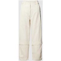 Weekend Max Mara Regular Fit Stoffhose mit Beintaschen Modell 'GILBERT' in Ecru, Größe 44 von Weekend Max Mara