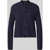 Weekend Max Mara Regular Fit Strickjacke aus reiner Wolle Modell 'ABITO' in Marine, Größe L von Weekend Max Mara