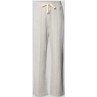 Weekend Max Mara Regular Fit Sweatpants aus Baumwoll-Mix Modell 'FOLK' in Hellgrau, Größe XXL von Weekend Max Mara
