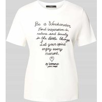 Weekend Max Mara Regular Fit T-Shirt aus reiner Baumwolle Modell 'ARA' in Weiss, Größe XXL von Weekend Max Mara