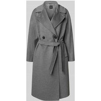 Weekend Max Mara Regular Fit Wollmantel aus reiner Schurwolle Modell 'RESINA' in Dunkelgrau Melange, Größe 40 von Weekend Max Mara