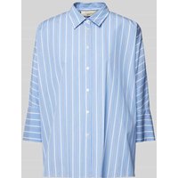 Weekend Max Mara Relaxed Fit Hemdbluse mit 3/4-Arm Modell 'HUDSON' in Hellblau, Größe 42 von Weekend Max Mara