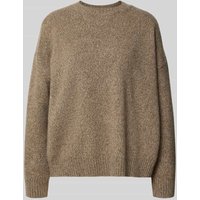 Weekend Max Mara Relaxed Fit Strickpullover aus reiner Wolle Modell 'SIBARI' in Mud Melange, Größe XXL von Weekend Max Mara