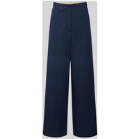 Weekend Max Mara Relaxed Fit Weite Hose aus reiner Baumwolle Modell 'ALFEO' in Marine, Größe 44 von Weekend Max Mara
