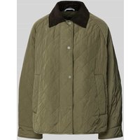 Weekend Max Mara Steppjacke mit Leistentaschen Modell 'BEBER' in Khaki, Größe 40 von Weekend Max Mara
