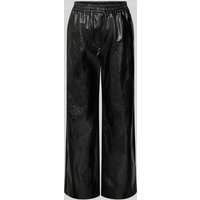 Weekend Max Mara Stoffhose mit elastischem Bund Modell 'PLUTONE' in Black, Größe 44 von Weekend Max Mara