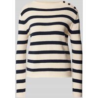 Weekend Max Mara Strickpullover mit Knopfleiste Modell 'VIBO' in Offwhite, Größe M von Weekend Max Mara