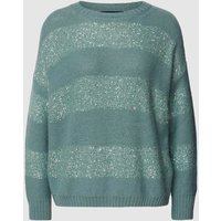 Weekend Max Mara Strickpullover mit Streifenmuster Modell 'HIGHER' in Mint, Größe M von Weekend Max Mara