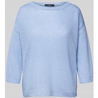 Weekend Max Mara Strickpullover mit gerippten Abschlüssen Modell 'SELZ' in Hellblau, Größe XXL von Weekend Max Mara