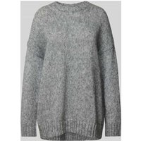 Weekend Max Mara Strickpullover mit überschnittenen Schultern Modell 'ANTONY' in Silber, Größe L von Weekend Max Mara