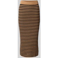 Weekend Max Mara Strickrock mit elastischem Bund in Mittelbraun, Größe XXL von Weekend Max Mara