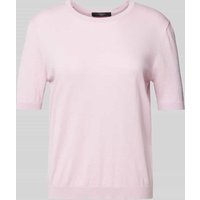 Weekend Max Mara Strickshirt mit Rundhalsausschnitt Modell 'ZIBETTO' in Rosa, Größe XXL von Weekend Max Mara