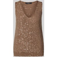 Weekend Max Mara Stricktop mit V-Ausschnitt Modell 'ACAICI' in Hellbraun, Größe L Weekend Max Mara Stricktop mit V-Ausschnitt Modell 'ACAICI' in Hellbraun, Größe L von Weekend Max Mara