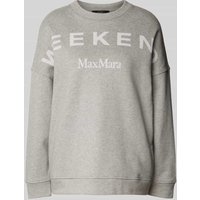 Weekend Max Mara Sweatshirt mit Label-Stitching Modell 'LALLA' in Mittelgrau Melange, Größe XS Weekend Max Mara Sweatshirt mit Label-Stitching Modell 'LALLA' in Mittelgrau Melange, Größe XS von Weekend Max Mara
