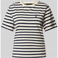 Weekend Max Mara T-Shirt mit Label-Stitching Modell 'SATRAPO' in Marine, Größe M von Weekend Max Mara