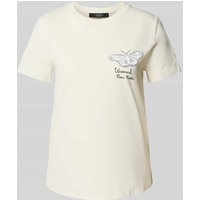 Weekend Max Mara T-Shirt mit Motiv- und Label-Print Modell 'GUGLIA' in Weiss, Größe M von Weekend Max Mara