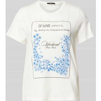 Weekend Max Mara T-Shirt mit Motiv- und Label-Print Modell 'TEIERA' in Weiss, Größe L Weekend Max Mara T-Shirt mit Motiv- und Label-Print Modell 'TEIERA' in Weiss, Größe L von Weekend Max Mara