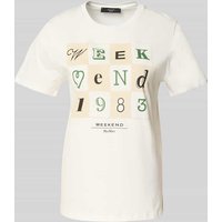 Weekend Max Mara T-Shirt mit Motiv- und Label-Print Modell 'TEIERA' in Weiss, Größe XXL Weekend Max Mara T-Shirt mit Motiv- und Label-Print Modell 'TEIERA' in Weiss, Größe XXL von Weekend Max Mara