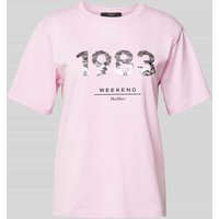 Weekend Max Mara Regular Fit T-Shirt aus reiner Baumwolle in Rosa, Größe XXL von Weekend Max Mara
