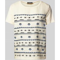 Weekend Max Mara T-Shirt mit Spitzenbesatz Modell 'BONDENO' in Offwhite, Größe XXL Weekend Max Mara T-Shirt mit Spitzenbesatz Modell 'BONDENO' in Offwhite, Größe XXL von Weekend Max Mara