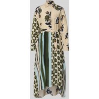 Weekend Max Mara Tailliertes Blusenkleid aus reiner Seide Modell 'PASSO' in Beige, Größe 40 von Weekend Max Mara