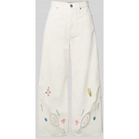 Weekend Max Mara Wide Leg Jeans mit verkürztem Schnitt Modell 'LORD' in Weiss, Größe 38 Weekend Max Mara Wide Leg Jeans mit verkürztem Schnitt Modell 'LORD' in Weiss, Größe 38 von Weekend Max Mara