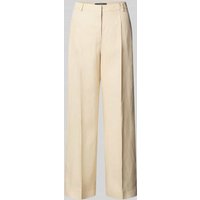 Weekend Max Mara Wide Leg Leinenhose mit Bügelfalten Modell 'MALIZIA' in Sand, Größe 38 Weekend Max Mara Wide Leg Leinenhose mit Bügelfalten Modell 'MALIZIA' in Sand, Größe 38 von Weekend Max Mara