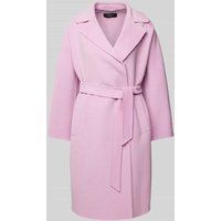 Weekend Max Mara Wollmantel mit Taillengürtel Modell 'CIVADA' in Rosa, Größe 40 von Weekend Max Mara