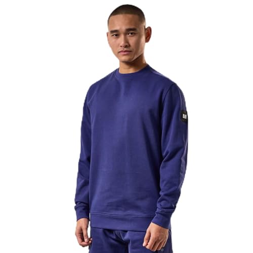 Weekend Offender Herren F Bomb Crewneck Sweatshirt in Blau, navy, M von Weekend Offender