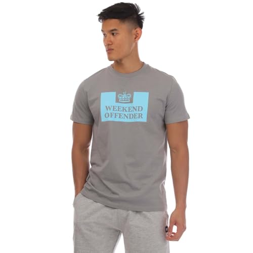 Weekend Offender Herren McMoney T-Shirt in Grau, grau, L von Weekend Offender