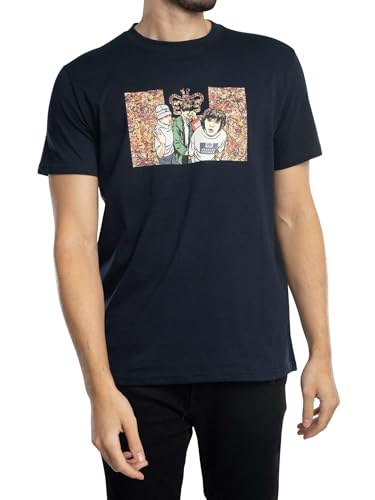 Weekend Offender Herren Nummer 5 Grafik T-Shirt, Navy, L von Weekend Offender