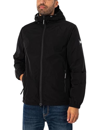 Weekend Offender Herren Techniker-Gesichtsmaskenjacke, Schwarz, XXL von Weekend Offender