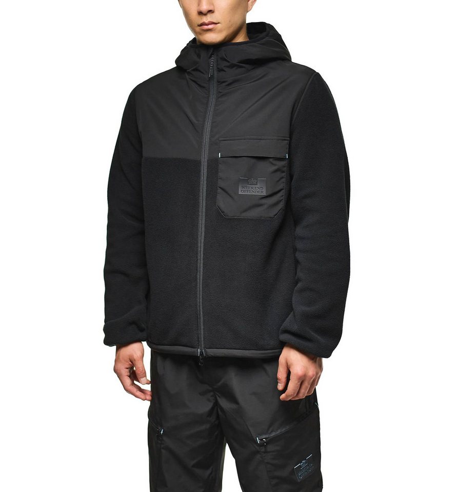 Weekend Offender Kapuzenfleecejacke Jacke Weekend Offender Frusciante Kontrastfarbene Nähte von Weekend Offender