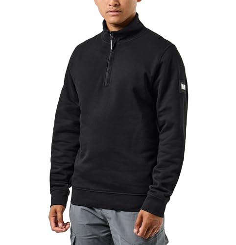 Weekend Offender Kraviz 1/4 Zip with Parach Sweatpulli Herren, Black, XXL Weekend Offender Kraviz 1/4 Zip with Parach Sweatpulli Herren, Black, XXL von Weekend Offender