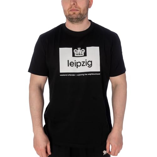 Weekend Offender Prison Städte T-Shirt, 47475 - Leipzig, schwarz, L von Weekend Offender
