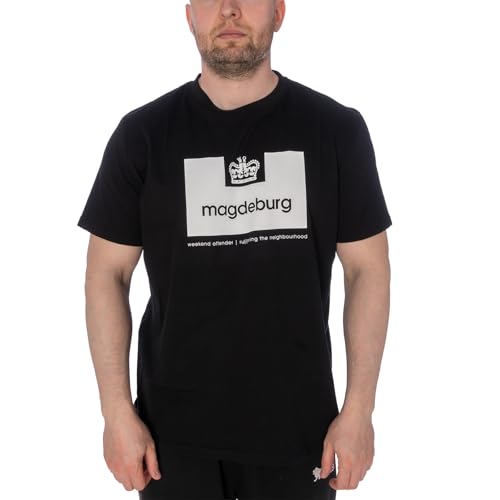Weekend Offender Prison Städte T-Shirt, 47475 - Magdeburg, schwarz, XL von Weekend Offender