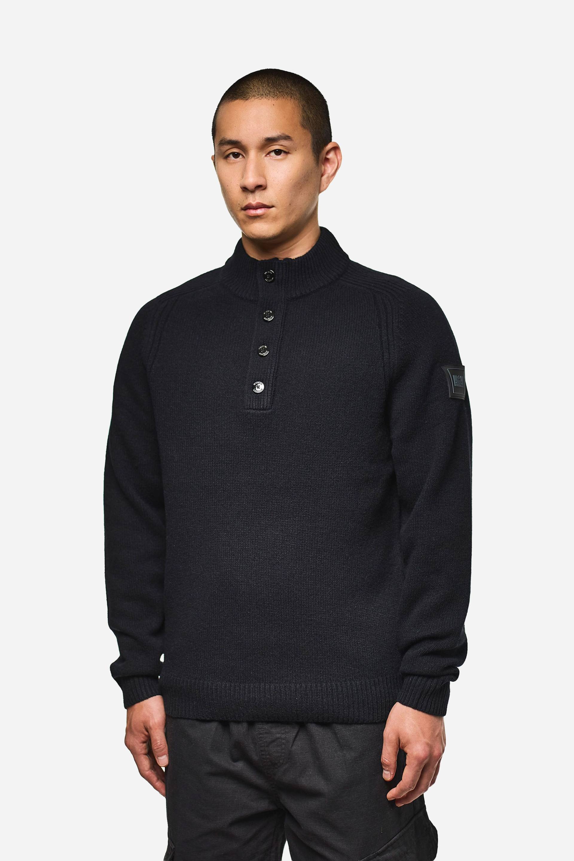 Weekend Offender Sweatshirt "CASTILLOS WOOL RICH FUNNEL NECK SWEATER Herren", Pullover Herren, leichter Strickpulli, Sweatshirt, Wollpullover, Sale von Weekend Offender