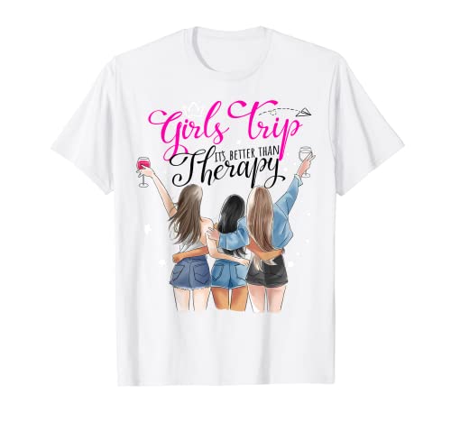 Damen Wochenende Urlaub Girls Trip Better Than Therapy T-Shirt Damen Wochenende Urlaub Girls Trip Better Than Therapy T-Shirt von Weekend Vacation Girls Trip Better Than Therapy