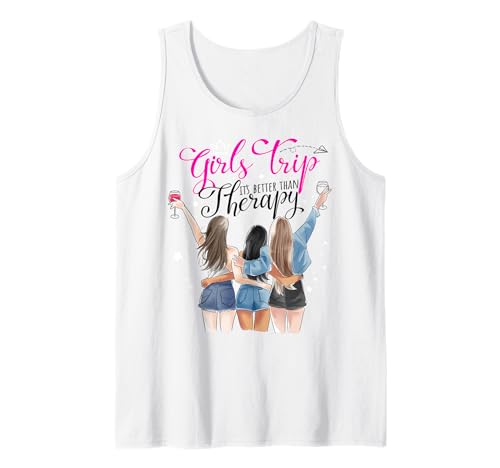 Damen Wochenendurlaub Mädchen Reise Besser als Therapie Tank Top Damen Wochenendurlaub Mädchen Reise Besser als Therapie Tank Top von Weekend Vacation Girls Trip Better Than Therapy