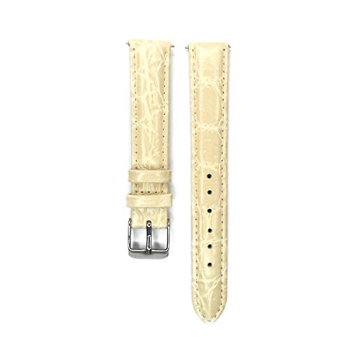 Weeksu 12mm 14mm 16mm 18mm 20mm Lederarmband Rosa Beige Blau Armband Lederband, Beige, 14mm Weeksu 12mm 14mm 16mm 18mm 20mm Lederarmband Rosa Beige Blau Armband Lederband, Beige, 14mm von Weeksu