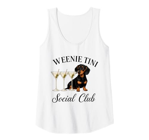 Damen Dackel Weenie Tini Club Lustiger Wiener Hund Cocktail Tank Top Damen Dackel Weenie Tini Club Lustiger Wiener Hund Cocktail Tank Top von Weenie Tini Social Club Apparel