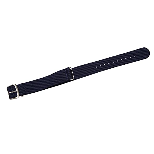 Weetack 18mm Nylon Uhrenarmband Durchzugsband Armband Uhrband Watch Strap-Dunkel Blau von Weetack
