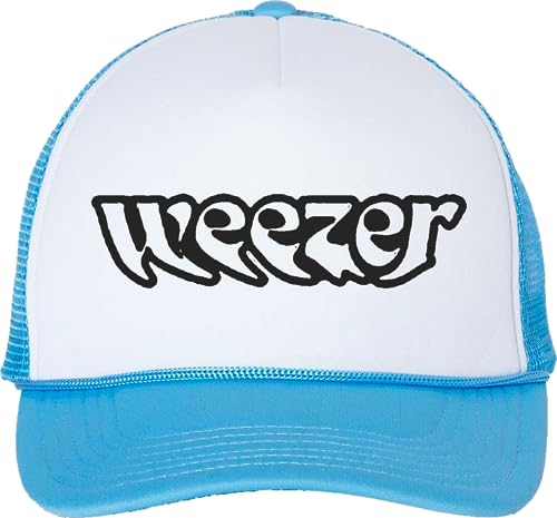 Weezer Trucker-Mütze mit Melting-Logo, Hellblau, Hell, blau, Einheitsgröße von Weezer