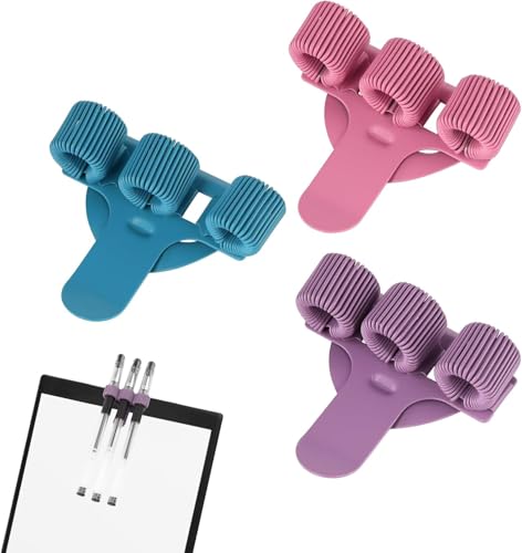 Wefaly 3 Stück Krankenschwester Zubehör Edelstahl Stifthalter Verstellbarer Dreilöcher Stifthalter Krankenschwester,Metall Stiftehalter Kasack,Nurse Accessories Clip für Kasack von Wefaly