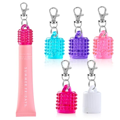 Schlüsselanhänger-Lippenbalsam-Halter für Sommerfreitage, 15 g, Ersatzkappe mit Stopper, Lipgloss-Schlüsselanhänger, praktisches Schlüsselanhänger-Zubehör für Frauen und Mütter, verhindert Verlust, Schlüsselanhänger-Lippenbalsam-Halter für Sommerfreitage, 15 g, Ersatzkappe mit Stopper, Lipgloss-Schlüsselanhänger, praktisches Schlüsselanhänger-Zubehör für Frauen und Mütter, verhindert Verlust, von Wefanify