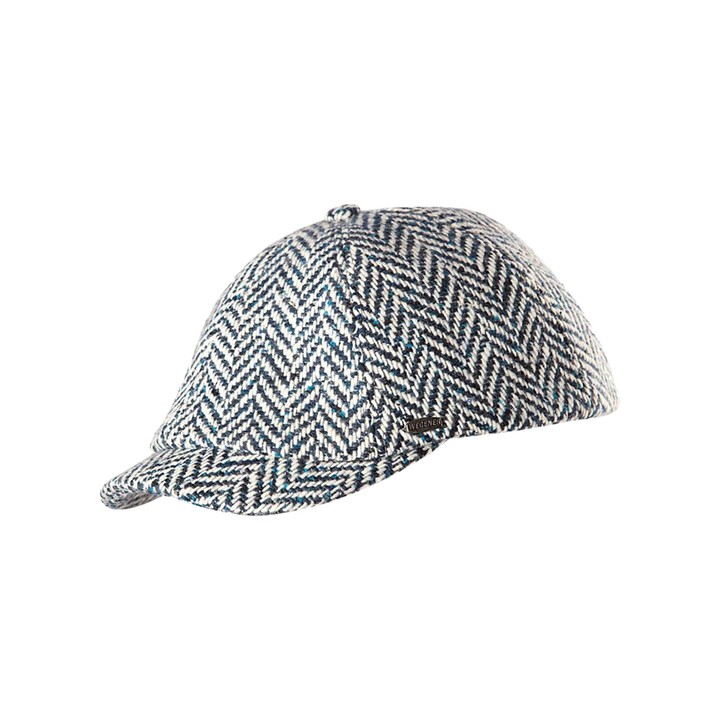 Schirmmütze 'Blue Tweed', Gr. 58 von Wegener