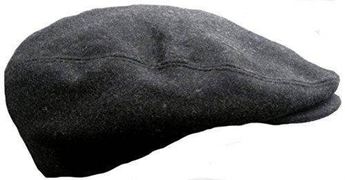 Wegener Herrenmütze Wollmütze Schiebermütze Schlägermütze Dunkelgrau Flatcap (60) (57, Dunkelgrau) von Wegener